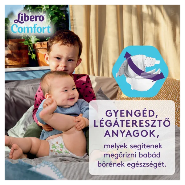 Libero Comfort egyszerhasználatos pelenkanadrág, méret: 3, 5-9 kg 84 db termékhez kapcsolódó kép