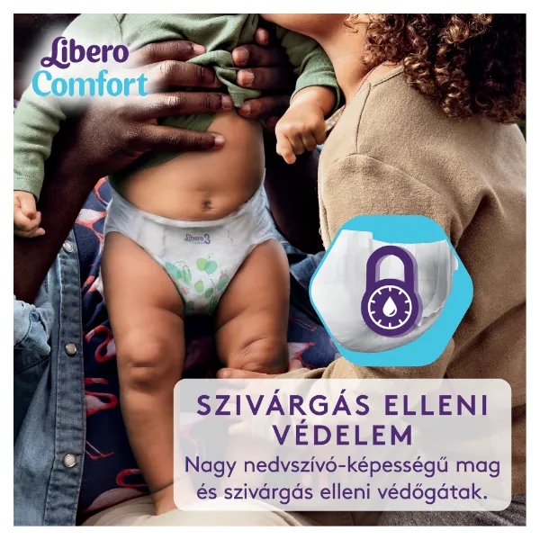 Libero Comfort egyszerhasználatos pelenkanadrág, méret: 3, 5-9 kg 84 db termékhez kapcsolódó kép