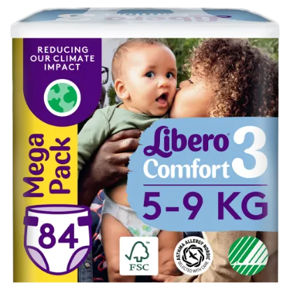 Libero Comfort egyszerhasználatos pelenkanadrág, méret: 3, 5-9 kg 84 db termékhez kapcsolódó kép