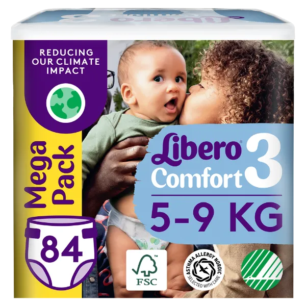 Libero Comfort egyszerhasználatos pelenkanadrág, méret: 3, 5-9 kg 84 db termékhez kapcsolódó kép