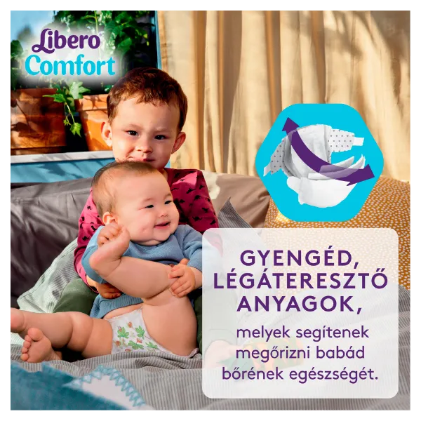 Libero Comfort egyszerhasználatos pelenka, méret: 4, 7-11 kg, 80 db termékhez kapcsolódó kép