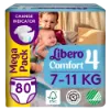 Libero Comfort egyszerhasználatos pelenka, méret: 4, 7-11 kg, 80 db termékhez kapcsolódó kép