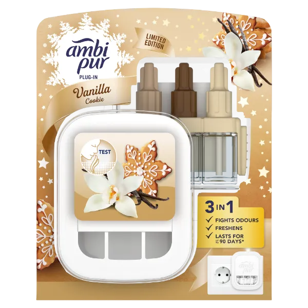 Ambi Pur 3Volution Okos Programozású Légfrissítő Készülék Kezdőcsomag, Vanilla Cookie 20 ml termékhez kapcsolódó kép