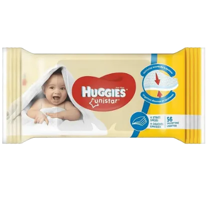 Huggies Unistar nedves törlőkendő 56db termékhez kapcsolódó kép