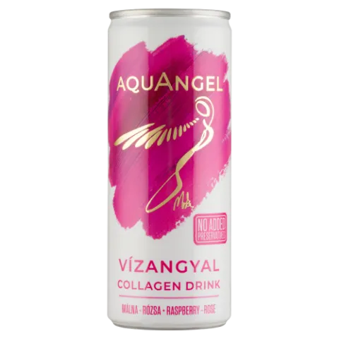Vízangyal málna és rózsa ízű szénsavmentes üdítőital cukorral és kollagénnel 250 ml termékhez kapcsolódó kép