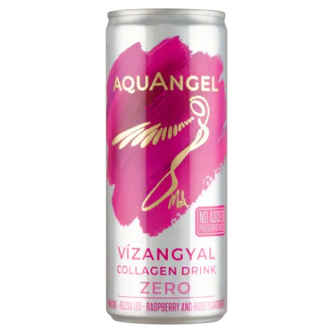 Vízangyal Zero málna és rózsa ízű szénsavmentes üdítőital édesítőszerrel, kollagénnel 250 ml termékhez kapcsolódó kép