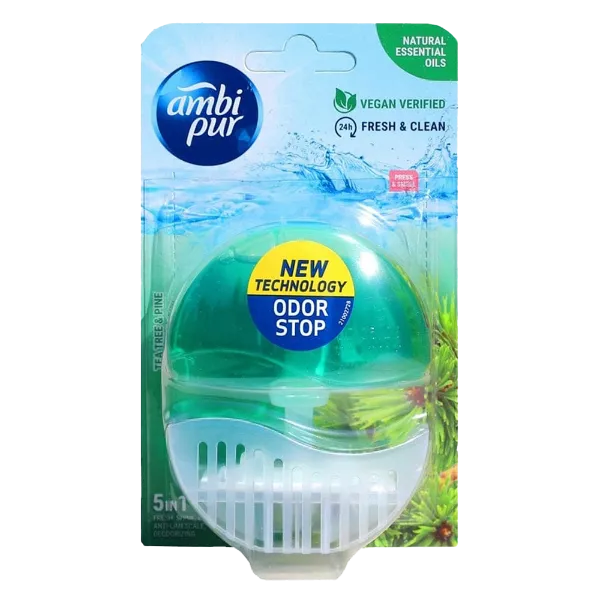 Ambipur wc gél 55ml + készülék tea & pine termékhez kapcsolódó kép