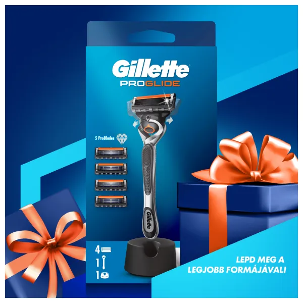 Gillette ProGlide Férfi Borotva, 1 db Gillette Borotva, 4 db Borotvabetét termékhez kapcsolódó kép