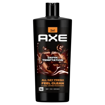 AXE Dark Temptation 3 in 1 tusfürdő testre, arcra, hajra 700 ml termékhez kapcsolódó kép