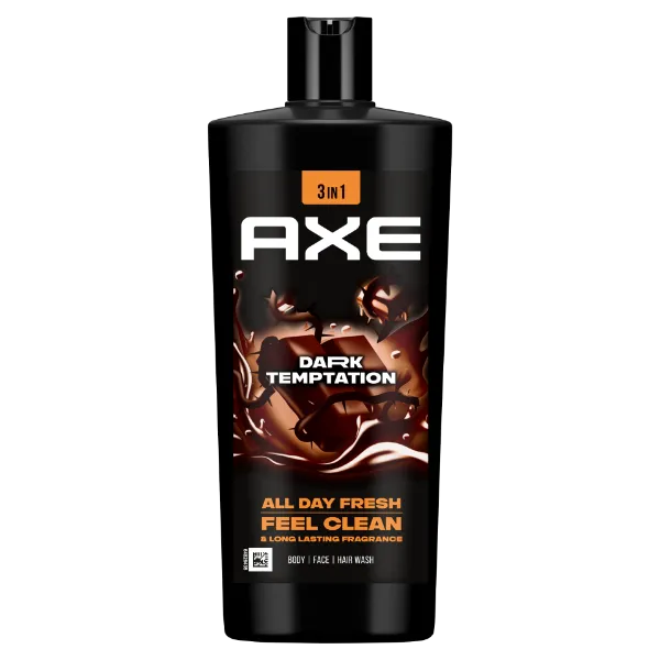 AXE Dark Temptation 3 in 1 tusfürdő testre, arcra, hajra 700 ml termékhez kapcsolódó kép