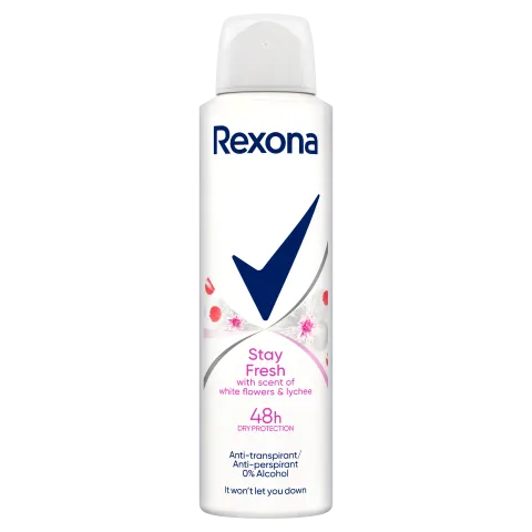 Rexona MotionSense Stay Fresh White Flowers & Lychee izzadásgátló 150 ml termékhez kapcsolódó kép