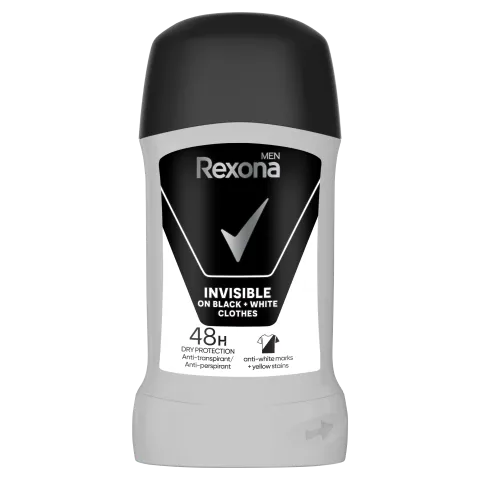 Rexona Men Invisible on Black + White Clothes izzadásgátló stift 50 ml  termékhez kapcsolódó kép