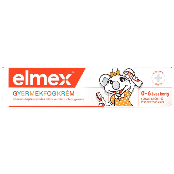 elmex Kids gyerek fogkrém 0-6 éves gyermekeknek 50 ml termékhez kapcsolódó kép