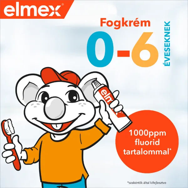 elmex Kids gyerek fogkrém 0-6 éves gyermekeknek 50 ml termékhez kapcsolódó kép