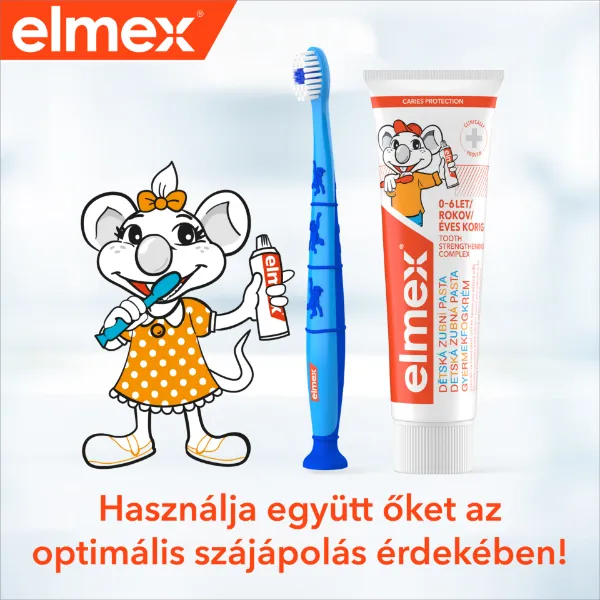 elmex Kids gyerek fogkrém 0-6 éves gyermekeknek 50 ml termékhez kapcsolódó kép