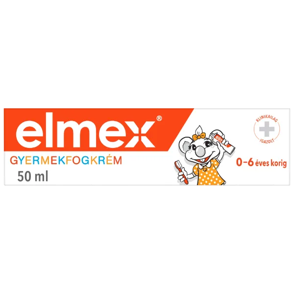 elmex Kids gyerek fogkrém 0-6 éves gyermekeknek 50 ml termékhez kapcsolódó kép