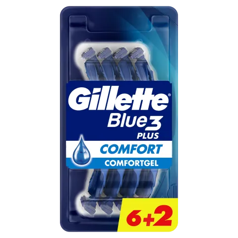 Gillette Blue3 Plus Comfort, Eldobható Borotva Férfiaknak, 8 Darabos Kiszerelés termékhez kapcsolódó kép