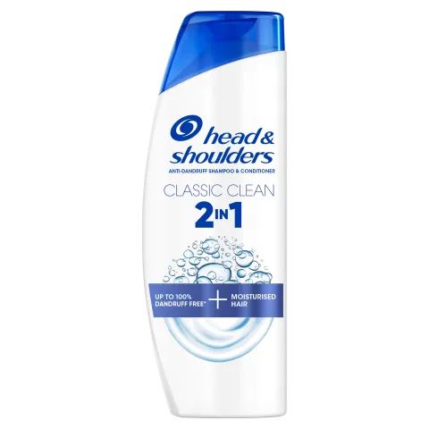Head & Shoulders Classic Clean 2az1-ben korpásodás elleni sampon 400ml. Friss tiszta Illat termékhez kapcsolódó kép