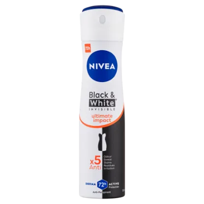 NIVEA Black & White Invisible Ultimate Impact izzadásgátló 150 ml termékhez kapcsolódó kép