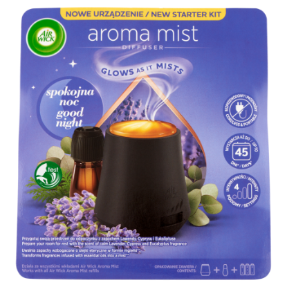 Air Wick Aroma Mist Édes Álom aroma diffúzor készülék és utántöltő 20 ml termékhez kapcsolódó kép