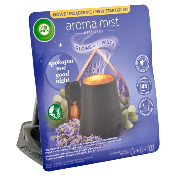 Air Wick Aroma Mist Édes Álom aroma diffúzor készülék és utántöltő 20 ml termékhez kapcsolódó kép