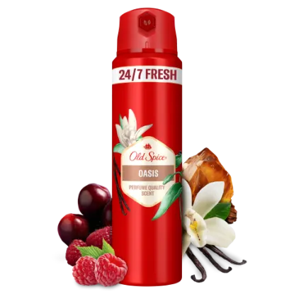 Old Spice Oasis Deo Spray Férfiaknak, 150 ml, 48 Órás Frissesség, 0% Alumíniumsó termékhez kapcsolódó kép