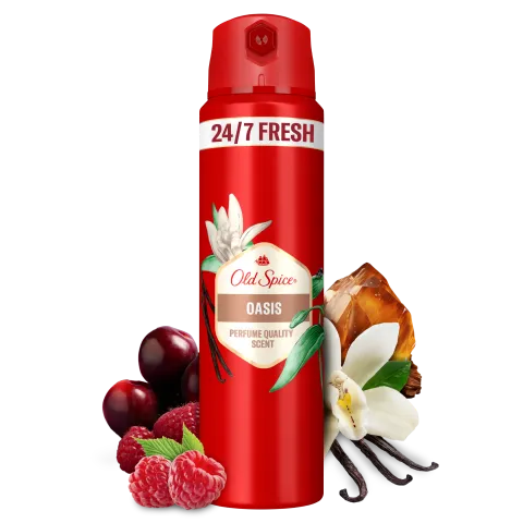 Old Spice Oasis Deo Spray Férfiaknak, 150 ml, 48 Órás Frissesség, 0% Alumíniumsó termékhez kapcsolódó kép