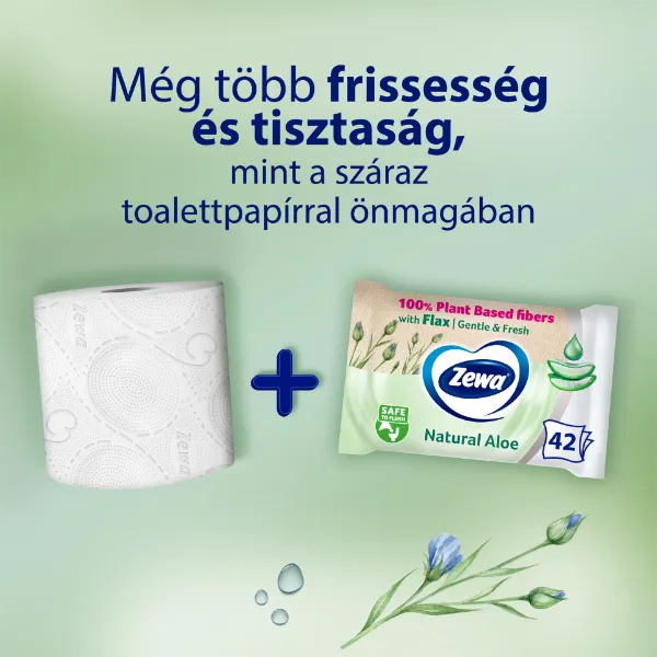 Zewa Aloe Vera nedves toalettpapír 42 db termékhez kapcsolódó kép