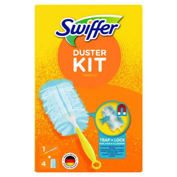 Swiffer Trap & Lock Portalanító Készlet (1 db Nyél + 4 db Utántöltő) termékhez kapcsolódó kép