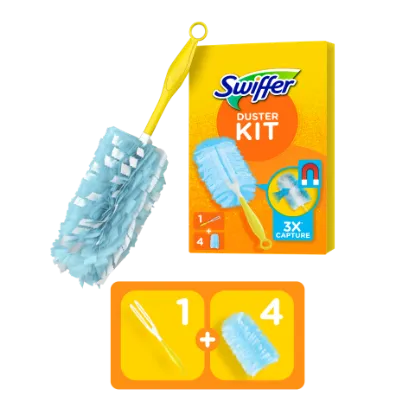 Swiffer Trap & Lock Portalanító Készlet (1 db Nyél + 4 db Utántöltő) termékhez kapcsolódó kép
