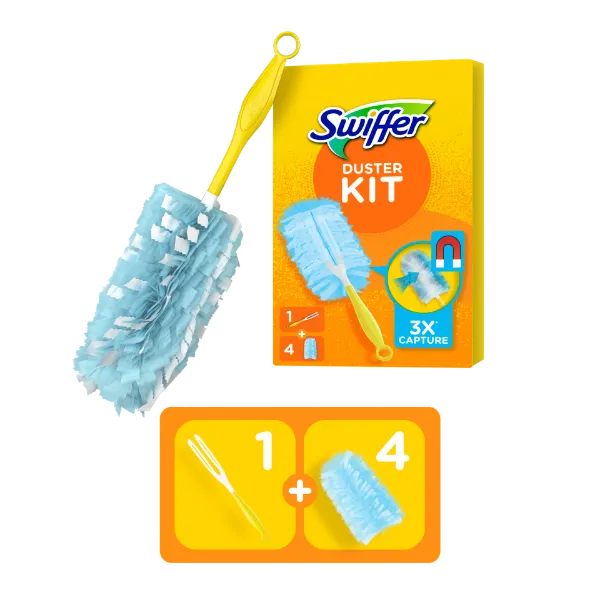 Swiffer Trap & Lock Portalanító Készlet (1 db Nyél + 4 db Utántöltő) termékhez kapcsolódó kép