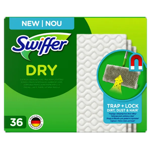 Swiffer Sweeper Száraz Padlótörlő Utántöltő, 36 db, Összegyűjti És Magába Zárja A Port termékhez kapcsolódó kép