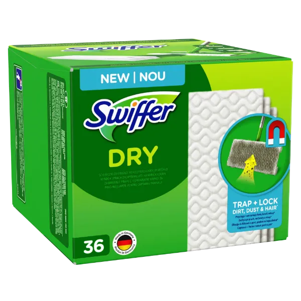 Swiffer Sweeper Száraz Padlótörlő Utántöltő, 36 db, Összegyűjti És Magába Zárja A Port termékhez kapcsolódó kép