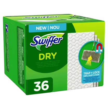 Swiffer Sweeper Száraz Padlótörlő Utántöltő, 36 db, Összegyűjti És Magába Zárja A Port termékhez kapcsolódó kép