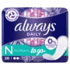 Always Dailies Normal To Go  Tisztasági Betét, 20 db termékhez kapcsolódó kép