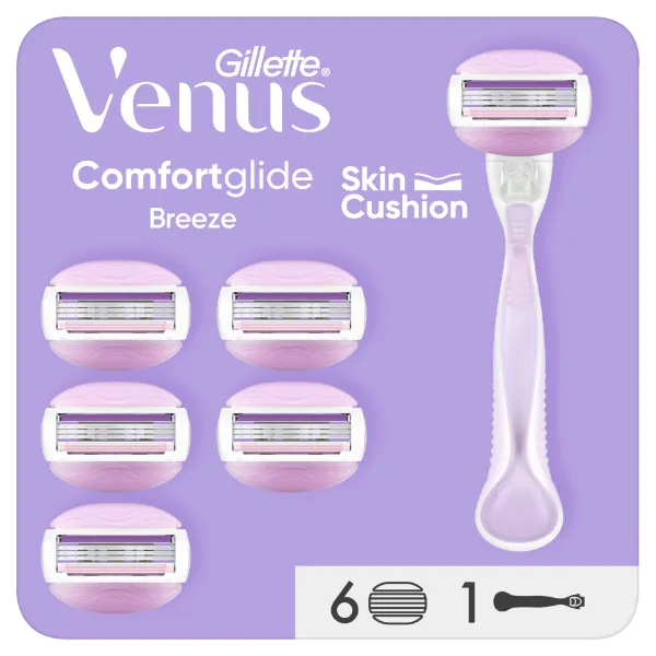 Venus Comfortglide Breeze Borotva, 6 Borotvapenge termékhez kapcsolódó kép