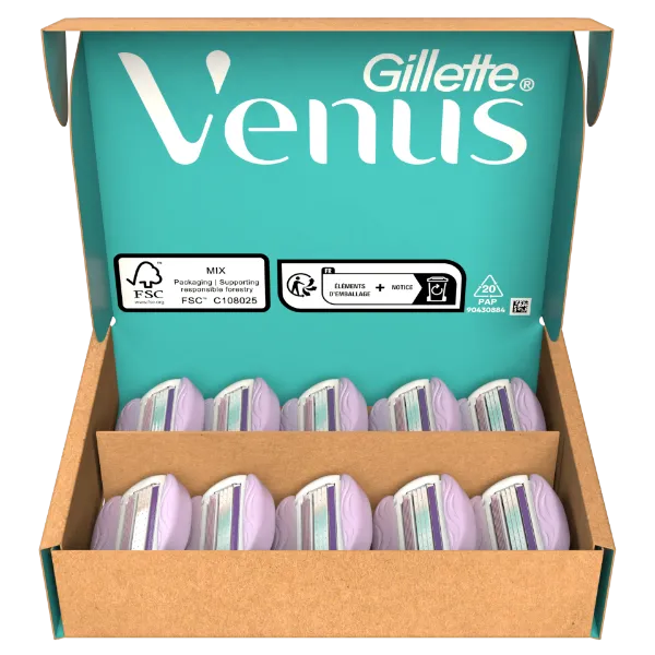 Venus ComfortGlide Breeze Borotvabetét x10 termékhez kapcsolódó kép