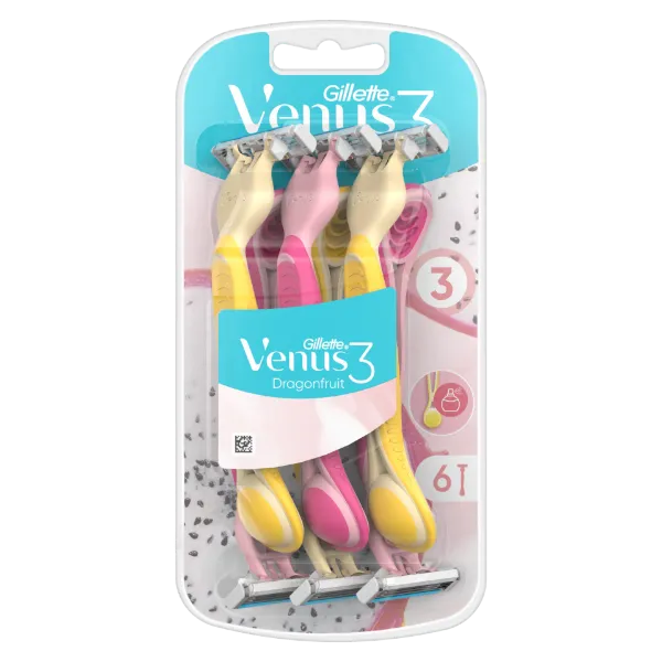 Gillette Venus 3 Dragonfruit Eldobható Borotva, 6 Db/Csomag termékhez kapcsolódó kép