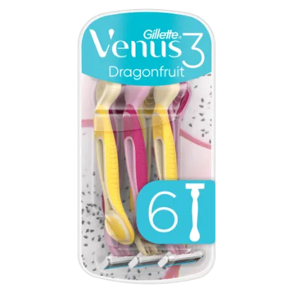 Gillette Venus 3 Dragonfruit Eldobható Borotva, 6 Db/Csomag termékhez kapcsolódó kép