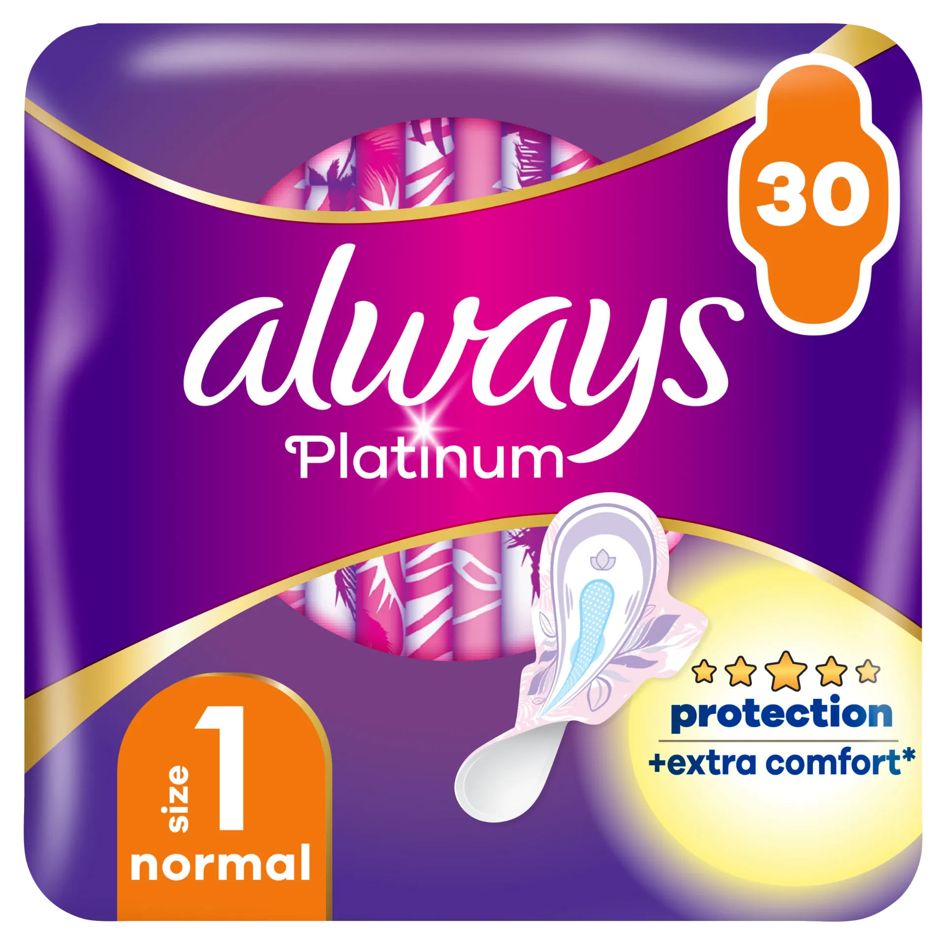 Always Platinum Normal Szárnyas Egészségügyi Betét, 30 db