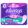 Always Dailies Normal To Go Fresh Tisztasági Betét, 20 db termékhez kapcsolódó kép