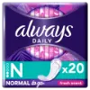 Always Dailies Normal To Go Fresh Tisztasági Betét, 20 db termékhez kapcsolódó kép