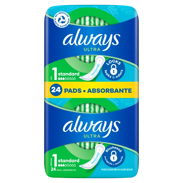 Always Ultra Normal (1-es méret) Egészségügyi Betét, 24 Db termékhez kapcsolódó kép