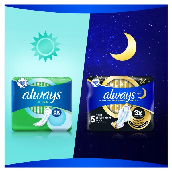 Always Ultra Normal (1-es méret) Egészségügyi Betét, 24 Db termékhez kapcsolódó kép
