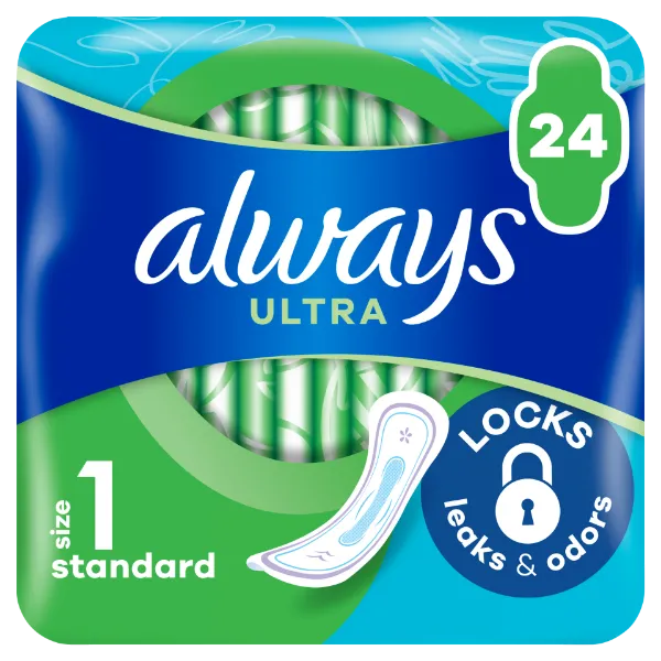Always Ultra Normal (1-es méret) Egészségügyi Betét, 24 Db termékhez kapcsolódó kép