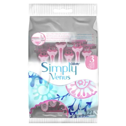 Gillette Simply Venus 3 Eldobható Női Borotva, 12 db termékhez kapcsolódó kép