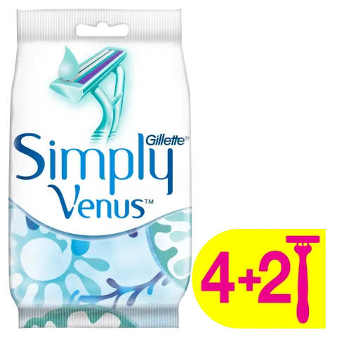 Gillette Simply Venus 2 Eldobható Női Borotva, 4+2 db termékhez kapcsolódó kép