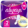 Always Platinum Super (2-es méret) Szárnyas Egészségügyi Betét, 14 db termékhez kapcsolódó kép