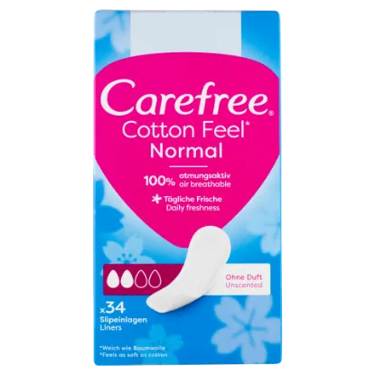 Carefree Cotton Feel Normal illatanyagmentes tisztasági betét 34 db termékhez kapcsolódó kép