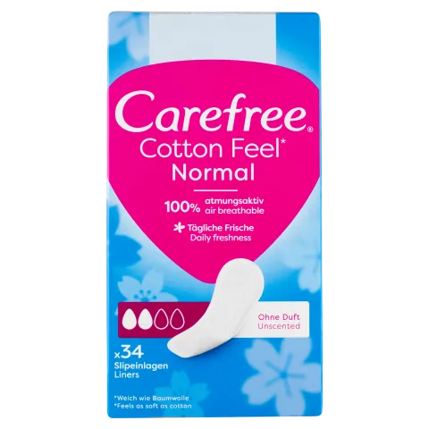 Carefree Cotton Feel Normal illatanyagmentes tisztasági betét 34 db termékhez kapcsolódó kép